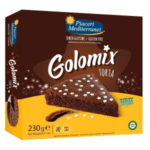 Piaceri mediterranei - golomix torta cacao magro senza glutine confezione 230 gr (scadenza prodotto 27/03/2026)