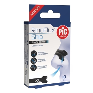 Cerca Offerte di Pic rinoflux - cerotti nasali neri in taglia xl per il naso chiuso e il russamento, 10 cerotti e acquista online