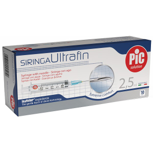 Cerca Offerte di pic siringa ultrafin - siringhe sterili monouso con ago indolore g23, 10 pezzi da 2,5 ml e acquista online