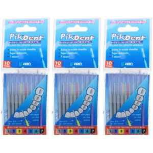 Cerca Offerte di pikdent® grigio 0,4 mm scovolini interdentali 3x10 pz spazzolino da de e acquista online