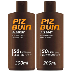 Cerca Offerte di piz buin allergy sun sensitive skin lotion spf 50+ molto alta 2x200 ml e acquista online