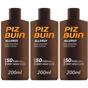 Cerca Offerte di piz buin allergy sun sensitive skin lotion spf 50+ molto alta 3x200 ml e acquista online