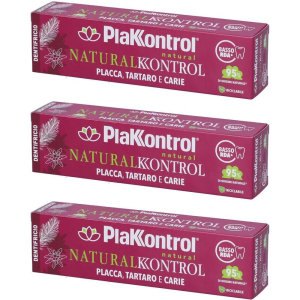Cerca Offerte di plakkontrol natural kontrol dentifricio 3x75 ml e acquista online
