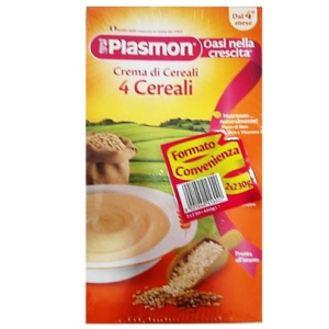 plasmon cereali 4 crl 2x230g bugiardino cod: 925400196 