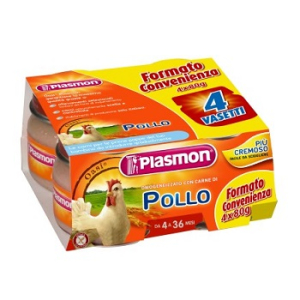 plasmon omogeneizzato pollo 4 x 80 g bugiardino cod: 907042939 