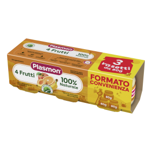 Cerca Offerte di plasmon omogeneizzato 4 frutti 3 vasetti da 80g e acquista online
