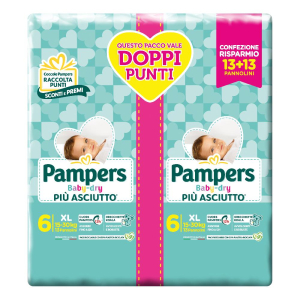 pampers bd duo downcount xl26p bugiardino cod: 985035169 