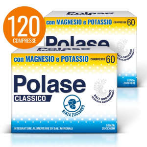 Cerca Offerte di polase classico magnesio e potassio integratore alimentare sali minerali senza zucchero 60+60 compresse e acquista online