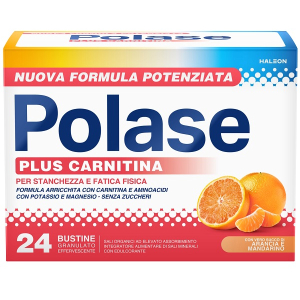 Cerca Offerte di polase plus carnitina integratore di sali minerali per contrastare stanchezza e affaticamento gusto arancia e mandarino 24 bustine e acquista online
