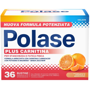 Cerca Offerte di polase plus carnitina integratore di sali minerali per contrastare stanchezza e affaticamento gusto arancia e mandarino 36 bustine e acquista online