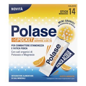 Polase pocket 14 stick - integratore di magnesio e potassio in stick orosolubili