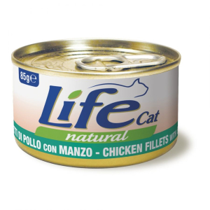 Cerca Offerte di pollo manzo life cat natural 85g e acquista online