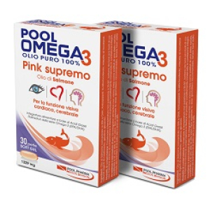 pool omega3 pink supremo 30 capsule bugiardino cod: 934536766 