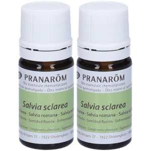 Cerca Offerte di pranarom olio essenziale salvia sclarea sommitá fiorita 2x5 ml soluzio e acquista online