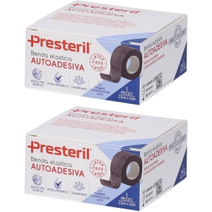 Cerca Offerte di Presteril benda elastica autoadesiva 2,5cm x 4,5m colore nero 2x1 st e acquista online