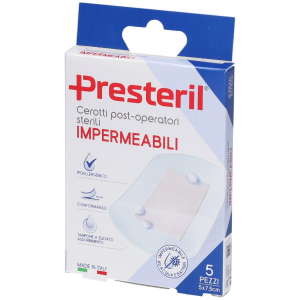 Cerca Offerte di presteril cerotti post operatori impermeabili 5x7,5 cm 4x5 st e acquista online
