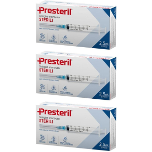Cerca Offerte di presteril siringhe 2,5 ml 3x10x2,5 e acquista online