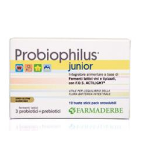 probiophilus junior 12 bustine bugiardino cod: 934438058 