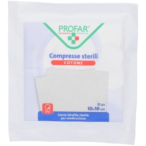 Cerca Offerte di Profar garza idrofila compressa sterile 10x10 cm 4x25 pz compresse e acquista online