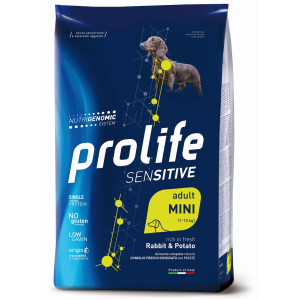 Prolife cane sensitive adulto mini coniglio & patate 2 kg
