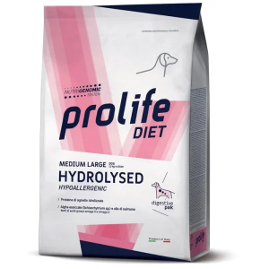 Prolife dog hydrolysed hypoallergenic cibo secco agnello per cani taglia media/grande sacco 2kg 197b
