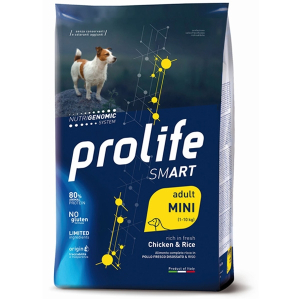 Prolife dog smart chicken & rice cibo secco per cani adulti taglia piccola sacco 600g 197b