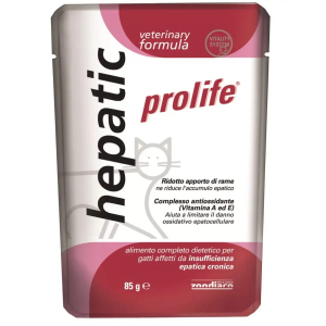 Prolife veterinary formula hepatic cibo umido per gatti bustina 85g 197b
