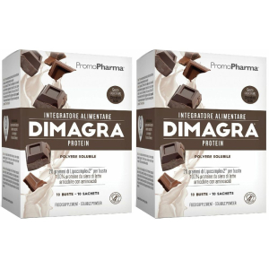 Cerca Offerte di promopharma dimagra® protein cioccolato set da 2 2x220 g polvere per s e acquista online