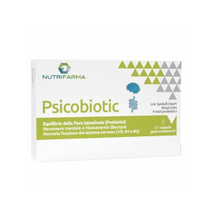 Psicobiotic integratore per il benessere intestinale psico-fisico 20 capsule