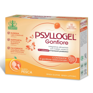 psyllogel gonfiore pesca10 bustine bugiardino cod: 944786983 