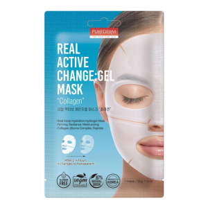Cerca Offerte di purederm for your pure skin real active change maschera hydrogel al collagene vegano monouso 32 g e acquista online