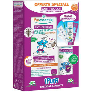 Cerca Offerte di puressentiel cof puffi antipidocchi 1 lozione pidocchi 100 ml + 1 spray prevenizione pidocchi 75 ml e acquista online