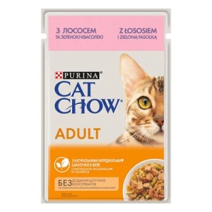 Cerca Offerte di Purina cat chow adult salmone e fagiolini - alimento completo per gatti adulti 85 gr e acquista online