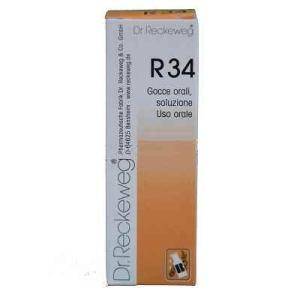 reckeweg r34 gocce 22ml bugiardino cod: 909462463 