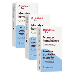 Cerca Offerte di redcare lente a contatto mensile -1,25 diottrie set da 3 - risparmia i e acquista online