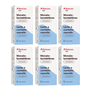 Cerca Offerte di redcare lente a contatto mensile -1,25 diottrie set da 6 - risparmia i e acquista online