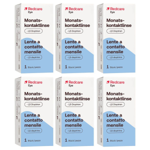 Cerca Offerte di redcare lente a contatto mensile -1,5 diottrie set da 6 - risparmia il e acquista online