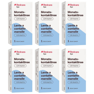 Cerca Offerte di redcare lente a contatto mensile -2,25 diottrie set da 6 - risparmia i e acquista online
