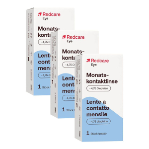 Cerca Offerte di redcare lente a contatto mensile -4,75 diottrie set da 3 - risparmia i e acquista online