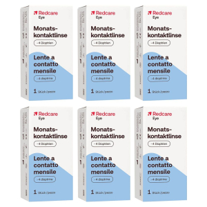 Cerca Offerte di redcare lente a contatto mensile -4 diottrie set da 6 - risparmia il 3 e acquista online