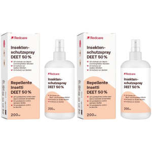 Cerca Offerte di redcare spray repellente per insetti deet 50% set da 2 - risparmia il e acquista online