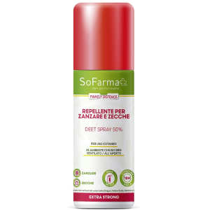 Repellente extra strong deet 50% 75 ml sofarmapiu'