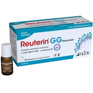 Cerca Offerte di Reuterin gg flaconcini 12 flaconcini con tappo dosatore da 10 ml gusto lampone senza glutine senza lattosio e acquista online