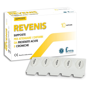 Revenis supposte per attenuare i disturbi da prostatiti acute e croniche 10 pezzi