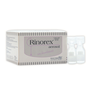 rinorex aerosol 25 fiale monodose da 3 ml - bugiardino cod: 925705764 