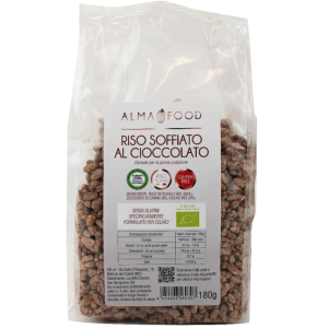 Riso soffiato al cioccolato alma food(r) 180g