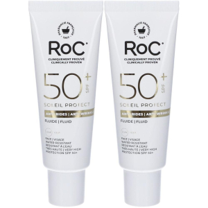 Cerca Offerte di roc® soleil protect fluido viso levigante anti rughe spf50+ 2x50 ml e acquista online