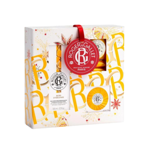 Roger & gallet cofanetto di natale 2023 bois d'orange - acqua profumata 100 ml + saponetta 50 g + 3 bombe da bagno 25 g