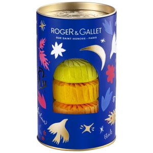 Roger & gallet cofanetto di natale 2024 saponette - neroli 100 g + bois d'orange 100 g + fleur d'osmanthus 100 g