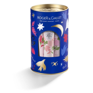 Roger & gallet cofanetto di natale 2024 set creme mani - crema mani gingembre rouge 30 ml + crema mani fleur de figuier 30 ml + crema mani rose 30 ml